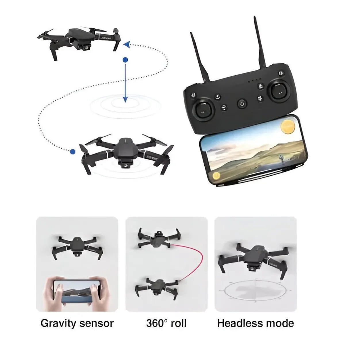 Dron con doble cámara E88 Pro